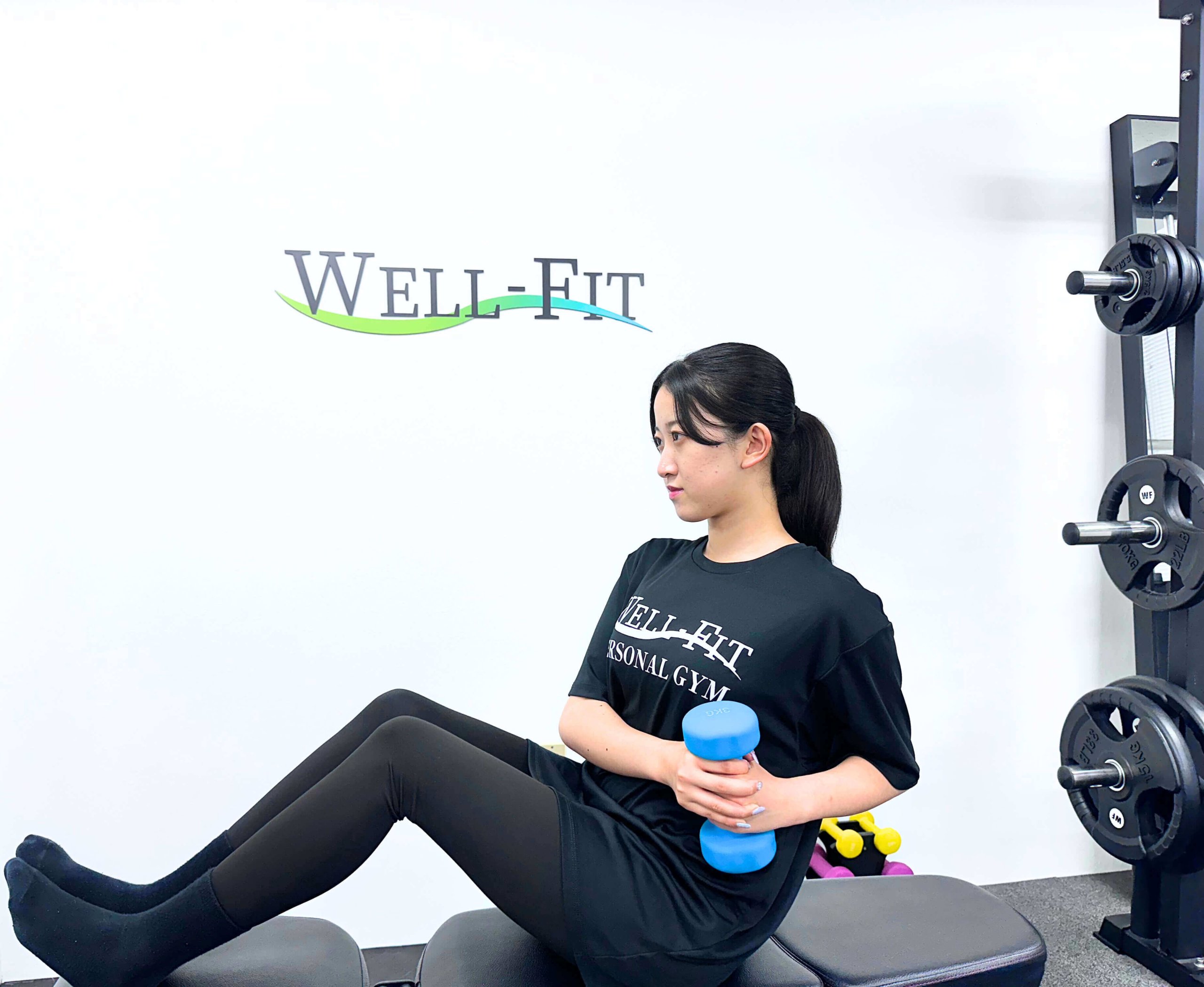 パーソナルジムWELL-FIT茂原店パーソナルトレーニング風景